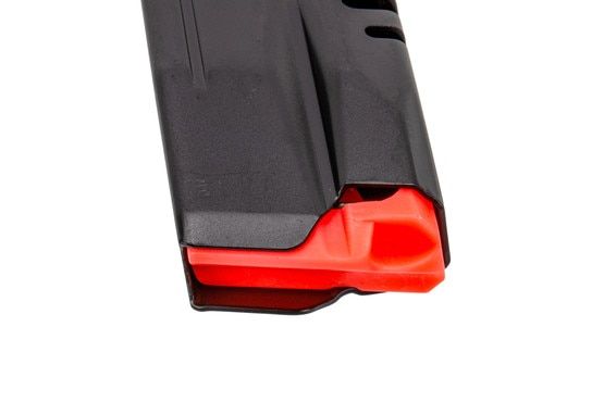 CZ USA full capacity P10 F 9mm 19-round magazine with durable finish and high reliable follower.
